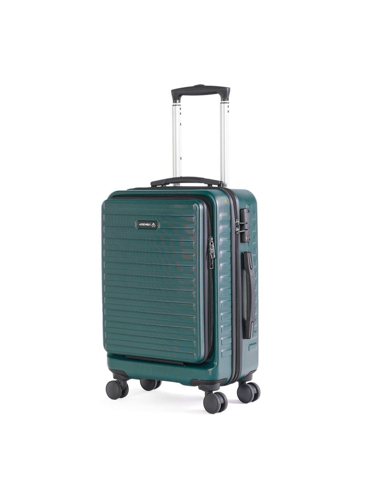 Assembly Green Textured Small Cabin Trolley - 20 inch