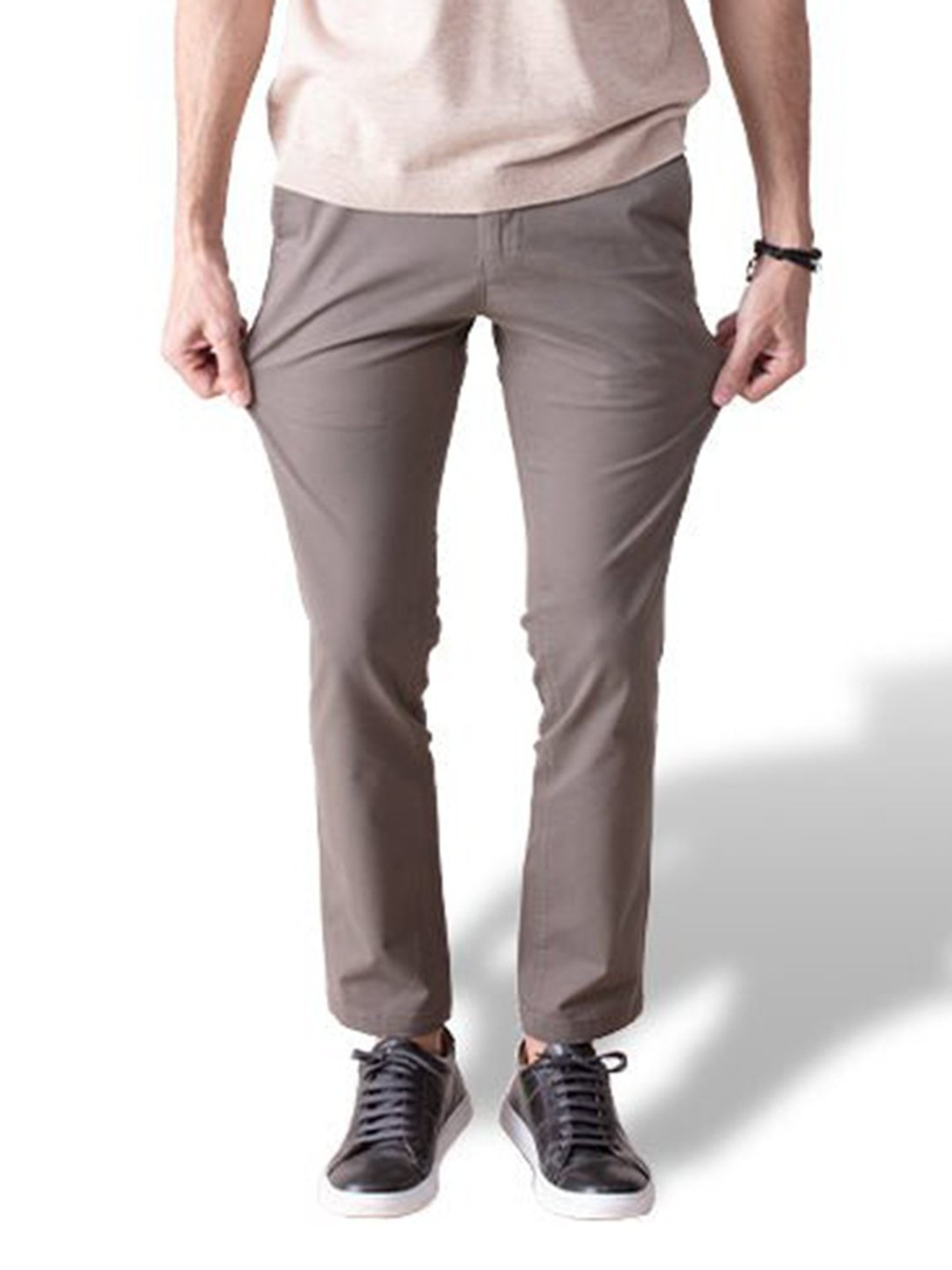 MinusOne Brown Regular Fit Chinos