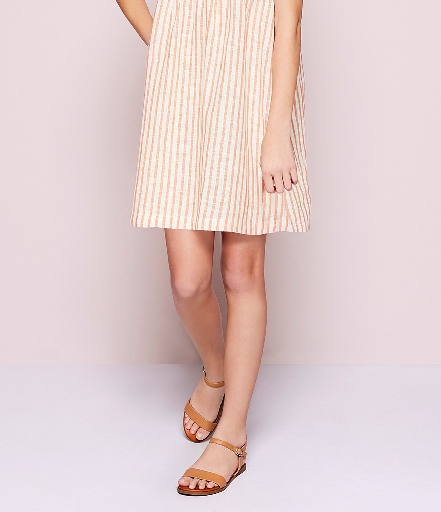 Copper Key Girls' Clevver Leather Two-Piece Flat Sandals (Toddler)