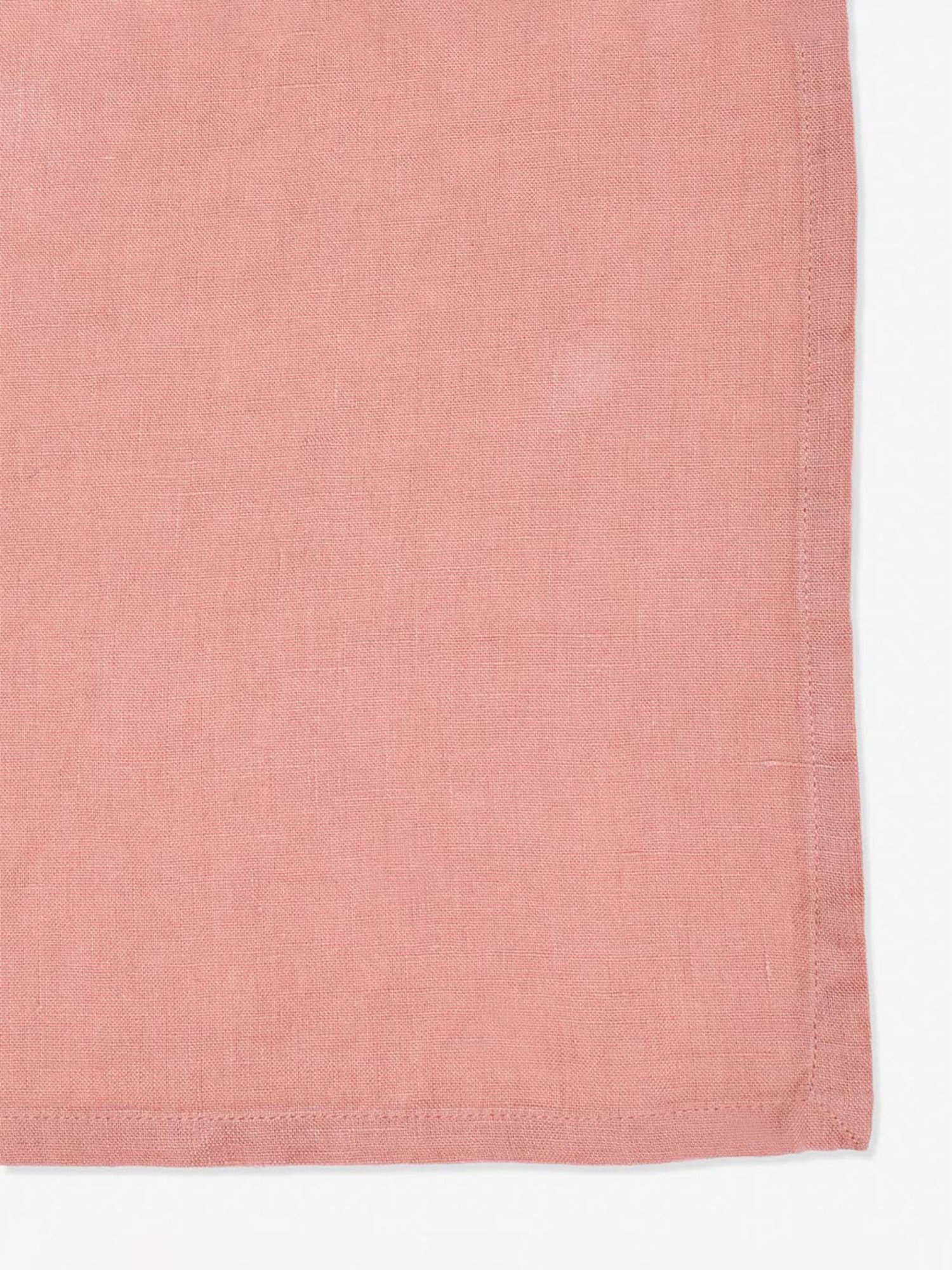 Fabindia Pink Linen 90 TC Double Bed Sheet With Pillow Covers