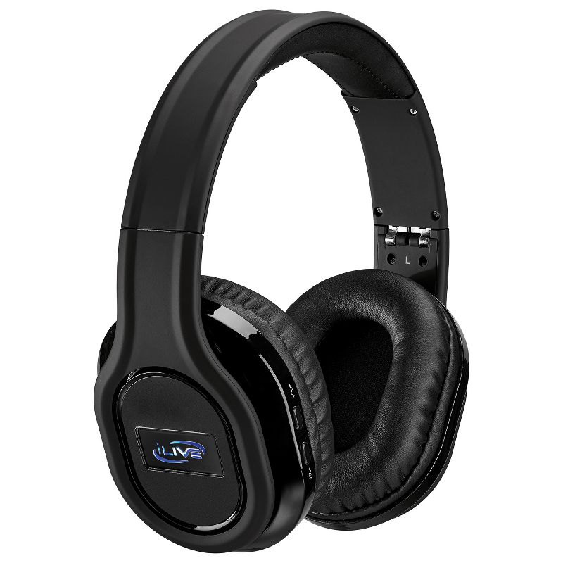 iLive Audio Bluetooth Noise Cancelling Headphones with Audio Line In - Black (IAHP87B)