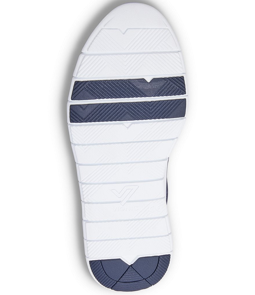 Vionic Nana Satin Leather Lace-Up Sneakers