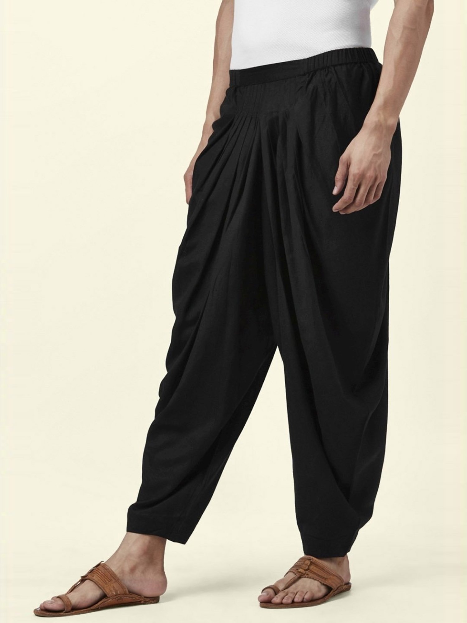 Indus Route by Pantaloons Black Regular Fit Ethnic Pants