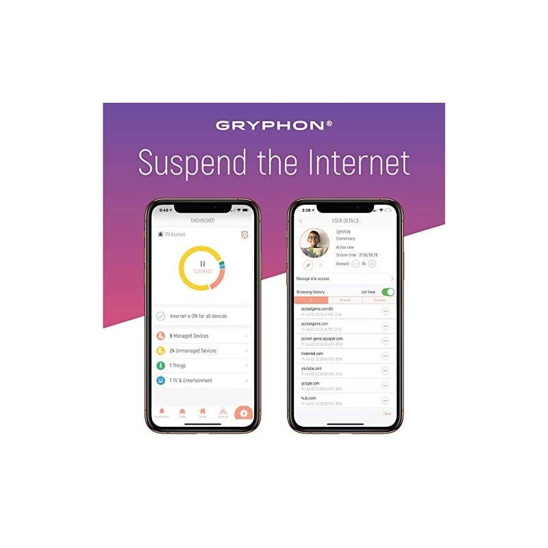 GUARDIAN Advance Security & Parental Control Mesh WiFi Router upto 5000sqft Dual-Band, Hack Protection w/AI-Intrusion Detection & ESET Malware Protection, AC1200 Smart Mesh Wireless System-3PK
