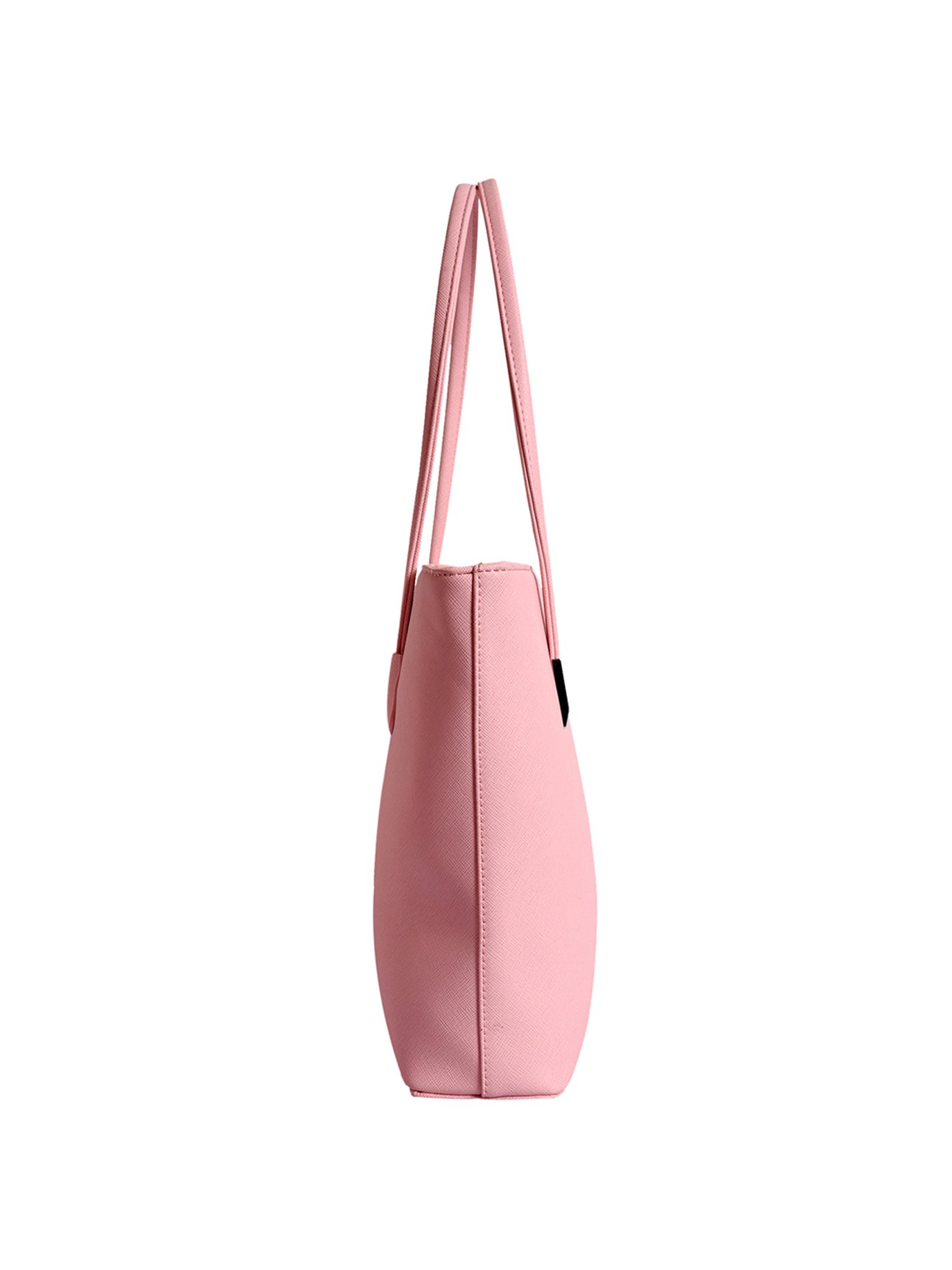 Lino Perros Baby Pink Textured Medium Handbag