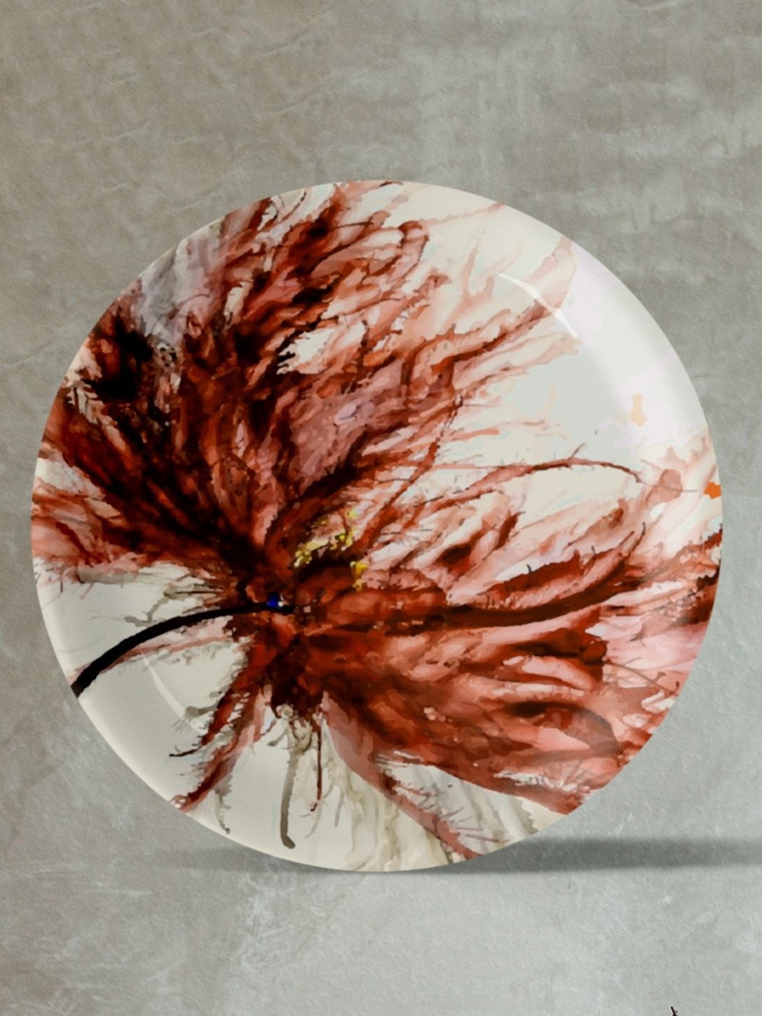 Nestroots English Rave Multicolor Porcelain Wall Plate