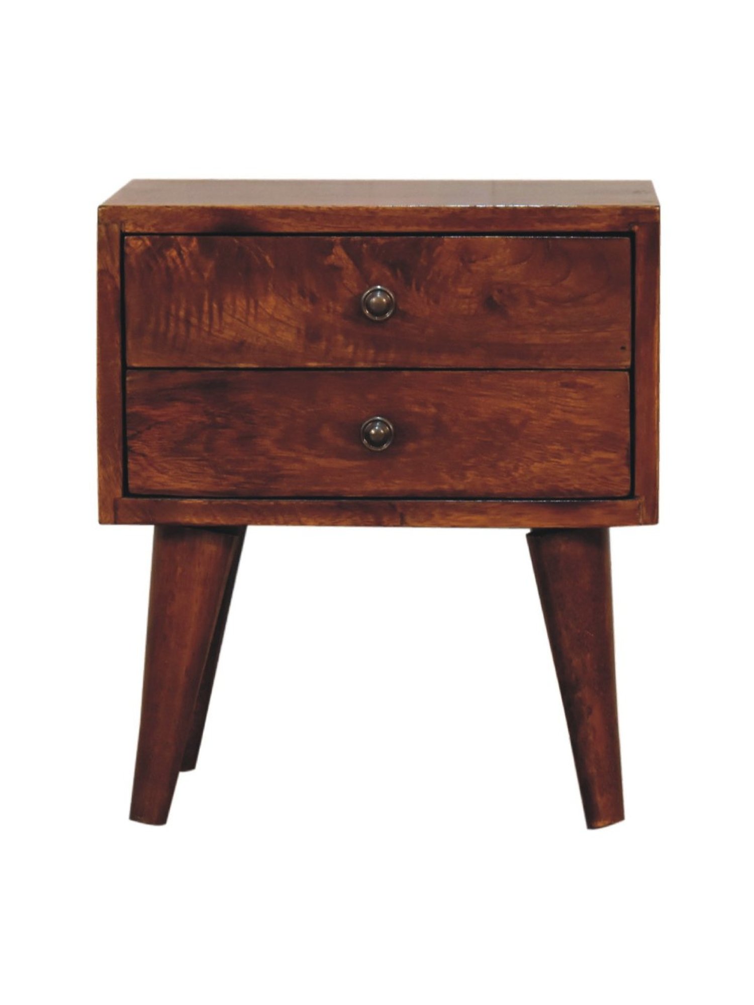 Sleepyhead Ally Teak Brown Sheesham Wood Bedside Table