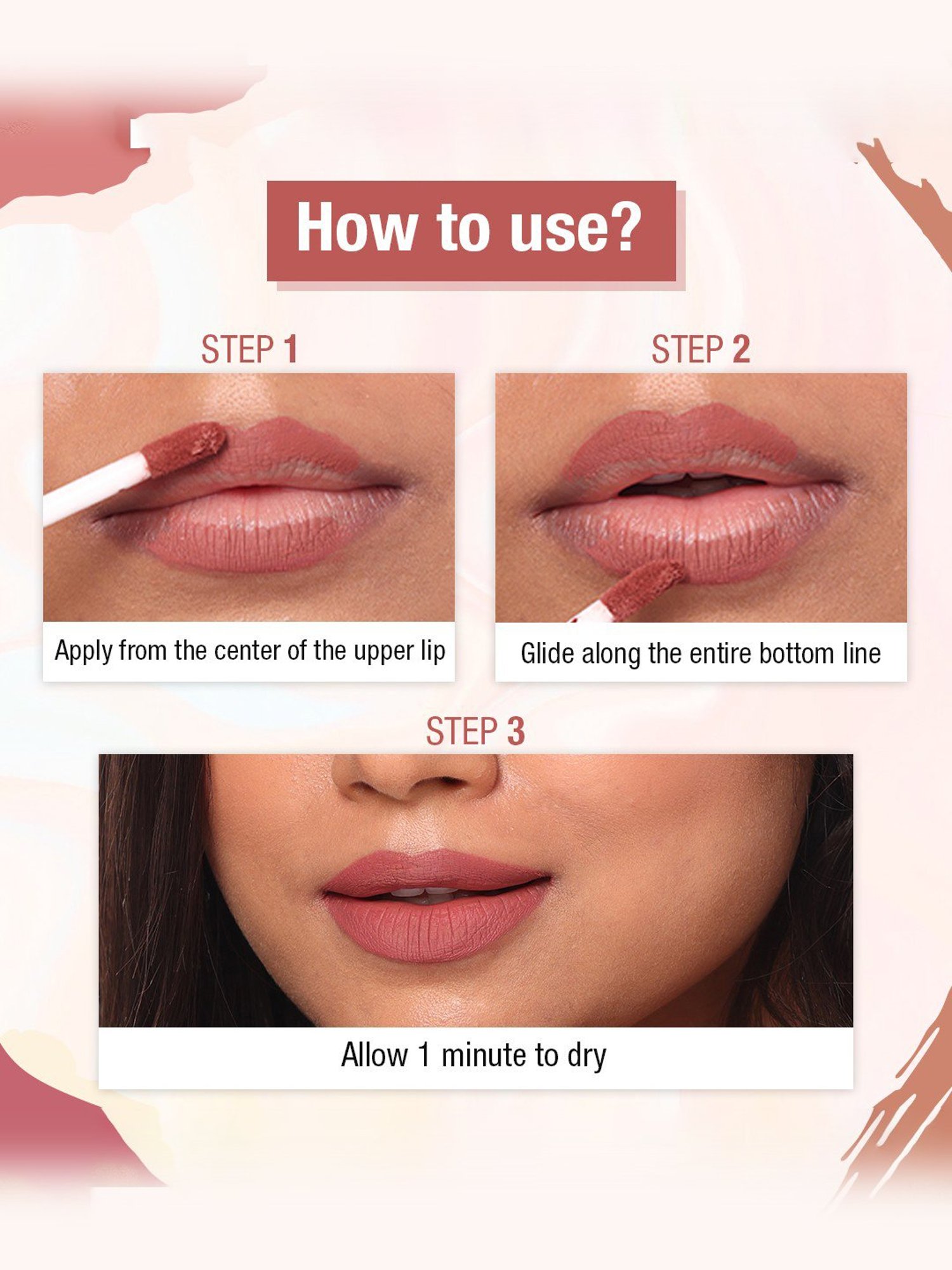 TNW-The Natural Wash Matte Velvet Longstay Liquid Lipstick - Pack of 8