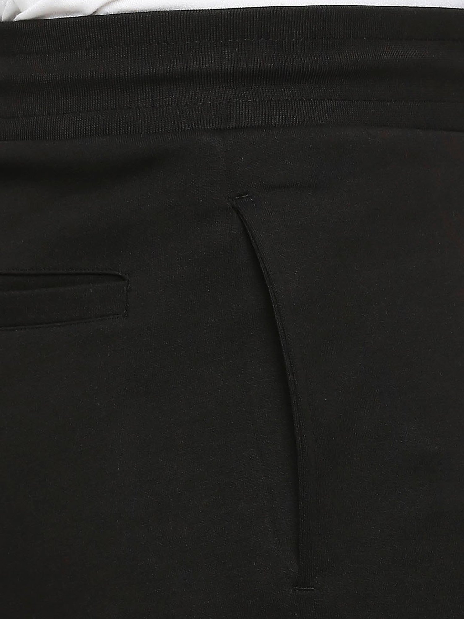 UnderJeans by Spykar Black Cotton Regular Fit Joggers