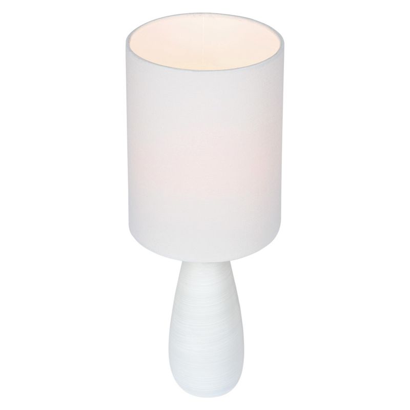 Quatro Table Lamp Brushed White  - Lite Source