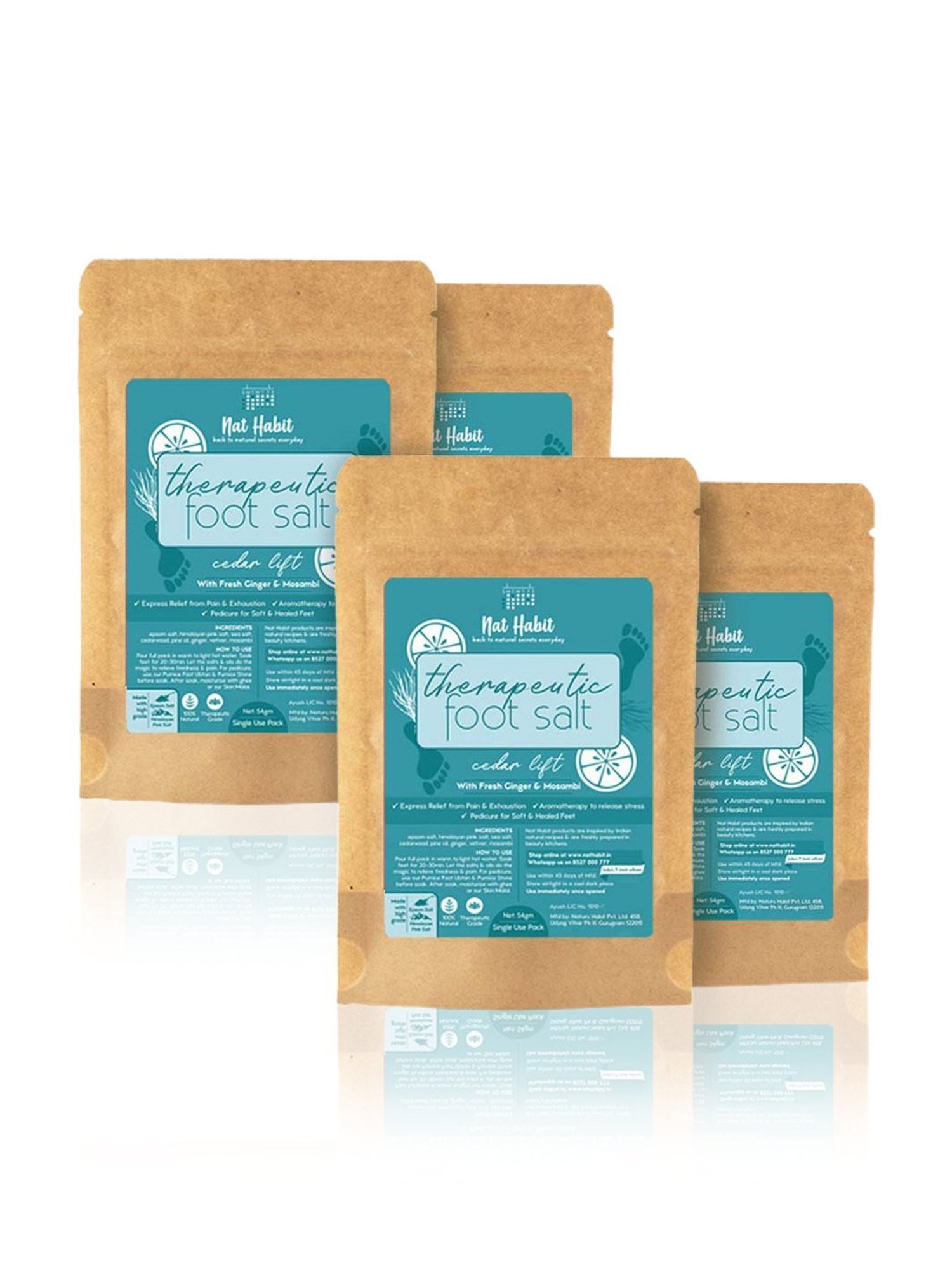 Kazarmaa Lemongrass Foot Scrub with Scrubber Tools - 200 gm