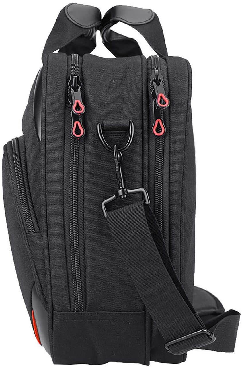 KROSER Laptop Bag 15.6 Inch Laptop Briefcase Laptop Messenger Bag Water Repellent Computer Case Laptop Shoulder Bag Durable Tablet Sleeve with RFID Pockets for Business/College/Women/Men-Black/Red