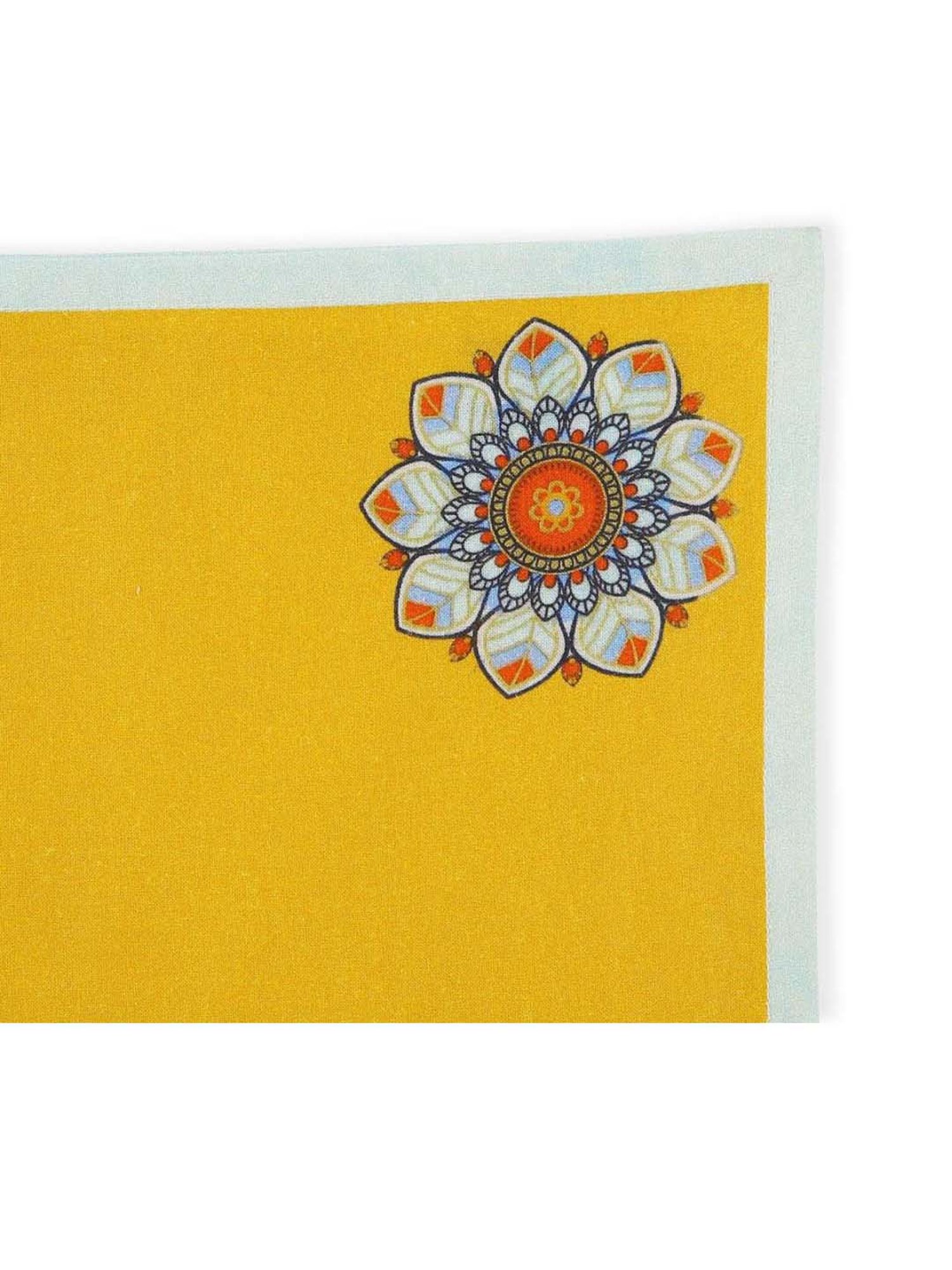 Home4U 'ISMERIE' Mustard Cotton 50 cm Napkin - Set of 4