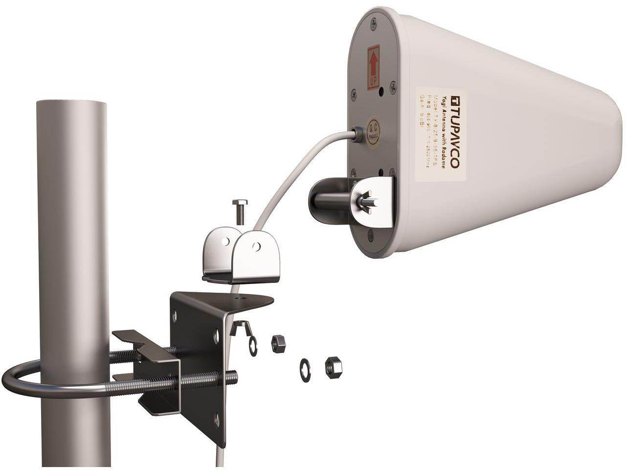 WiFi Yagi Antenna - Tupavco DB541 - Dual Band (2.4GHz) and (5GHz/5.8GHz) 9dBi - Medium Range Directional Wireless LAN Network Antenna