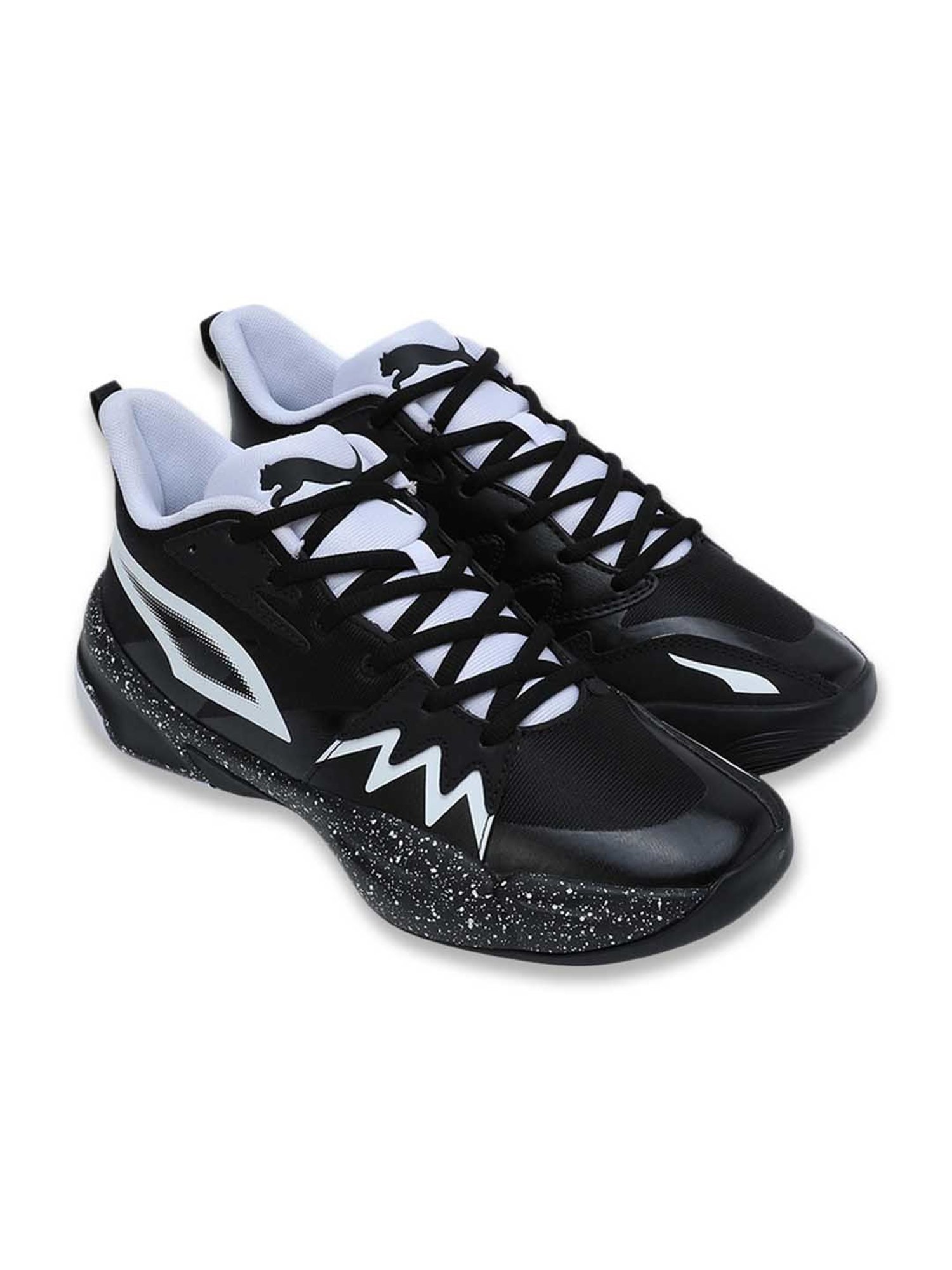 Puma Men's Genetics Speckle White Basketball Shoes