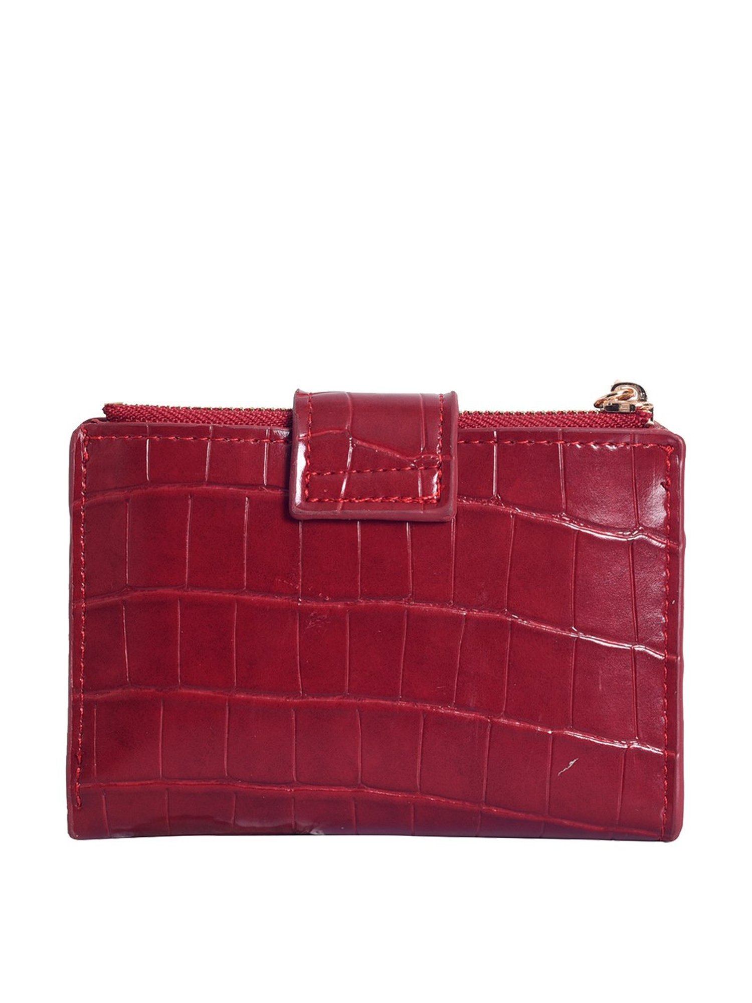 Lino Perros Red Textured Wallet for Women