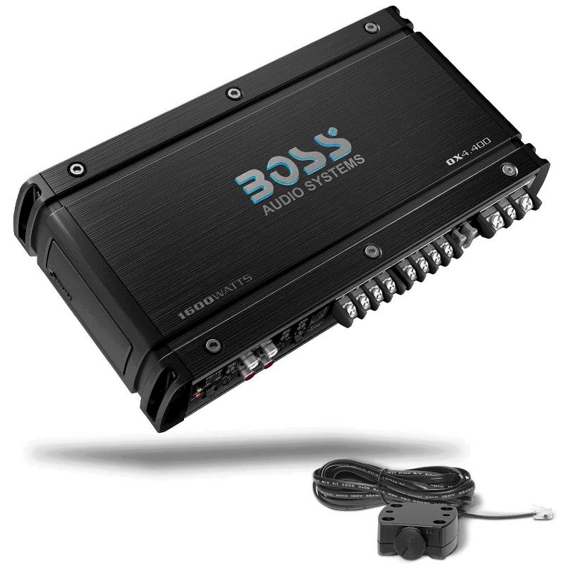 BOSS Audio OX4.400 Onyx Model 1600 Watt High Output 4 Channel Full Range Class A/B Amplifier with Variable Low Pass Crossover and Remote Control