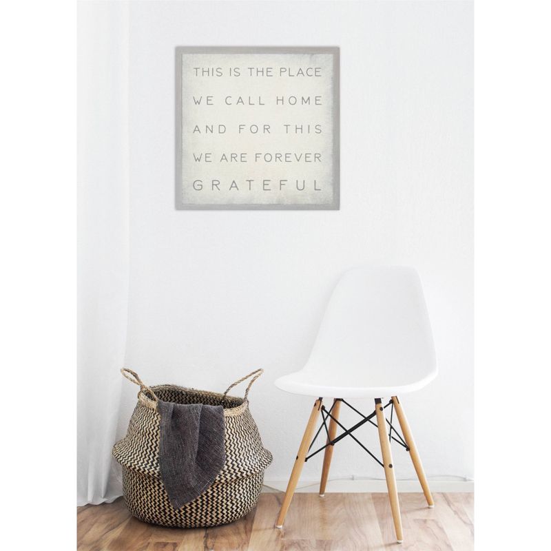 16" x 16" This is the Place Vintage Wall Art Board - Petal Lane