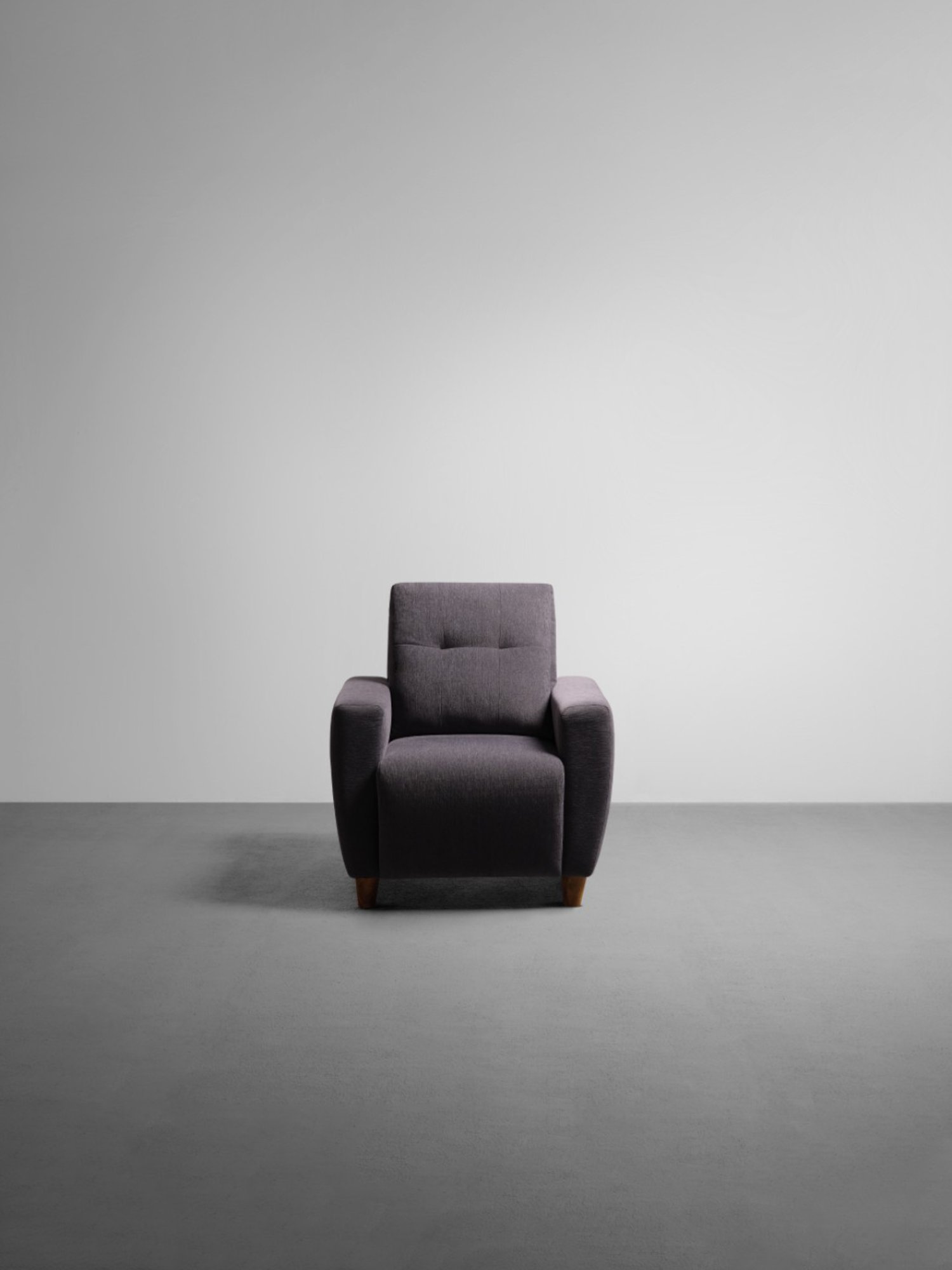 Sleepyhead Yolo Sesame Grey Fabric 1 Seater Sofa