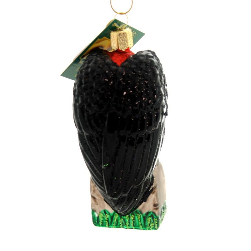 Old World Christmas 4.25" Halloween Vulture Tombstone  -  Tree Ornaments