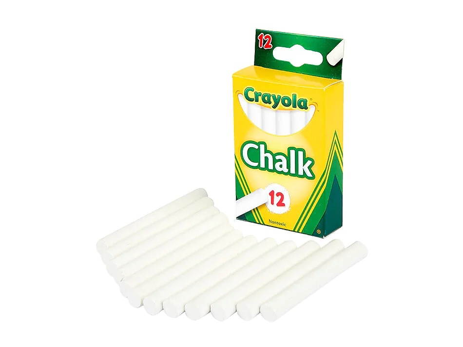 Crayola Children's Chalk in White - 12 Count