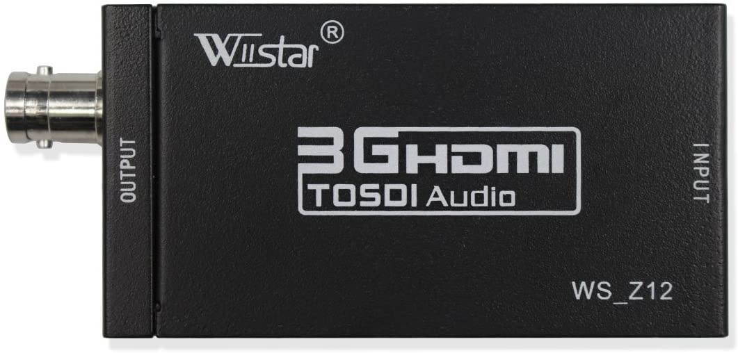 Mini HDMI to SDI Audio Video Converter BNC 3G-SDI SD-SDI HD-SDI Adapter Support 720P 1080P for Camera Home Theater Monitora