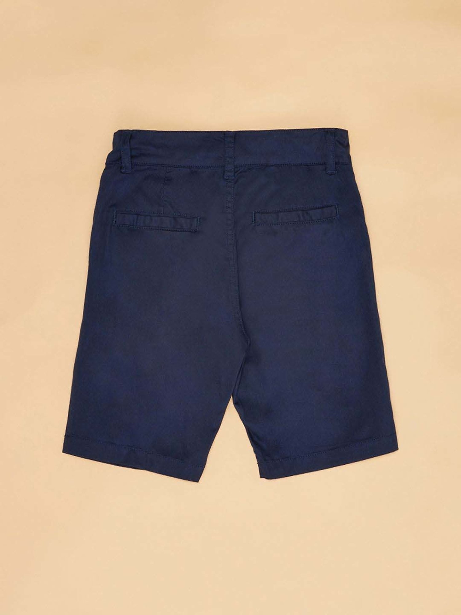 YU by Pantaloons Kids Navy Cotton Regular Fit Shorts