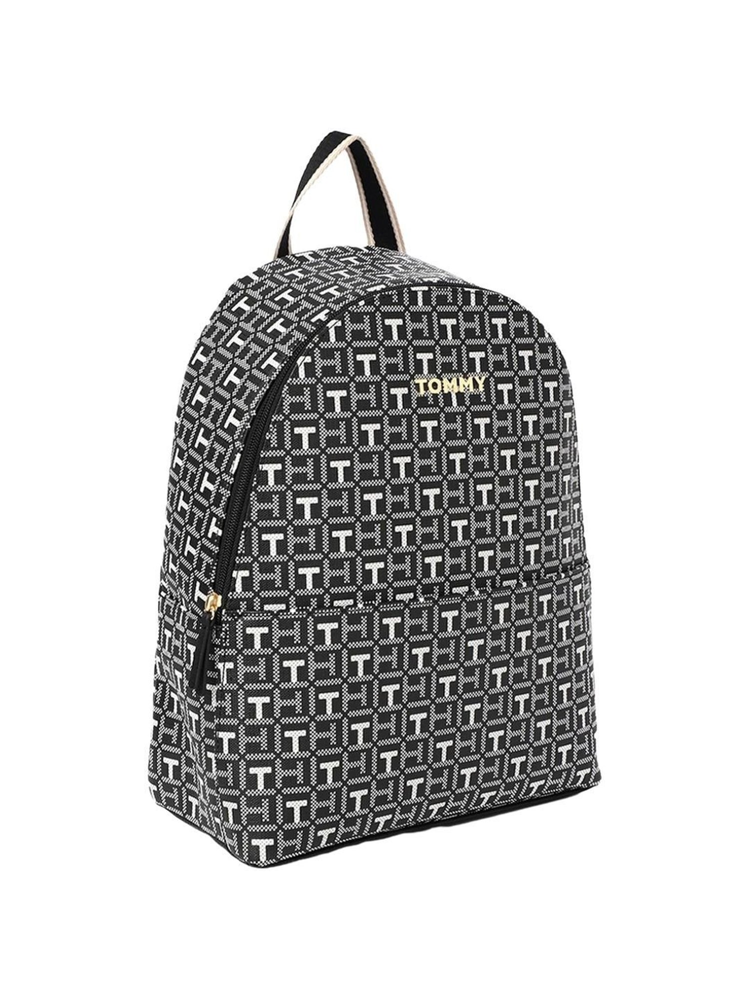 TOMMY HILFIGER Black KIARA II Logo Backpack