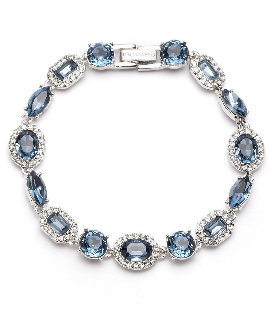 Givenchy Denim Crystal Stone Flex Bracelet