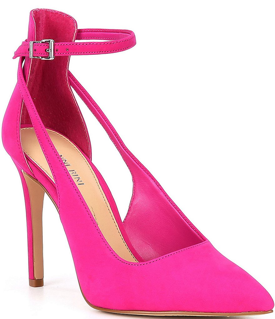 Gianni Bini Lulaa Suede Cut-Out Dress Pumps