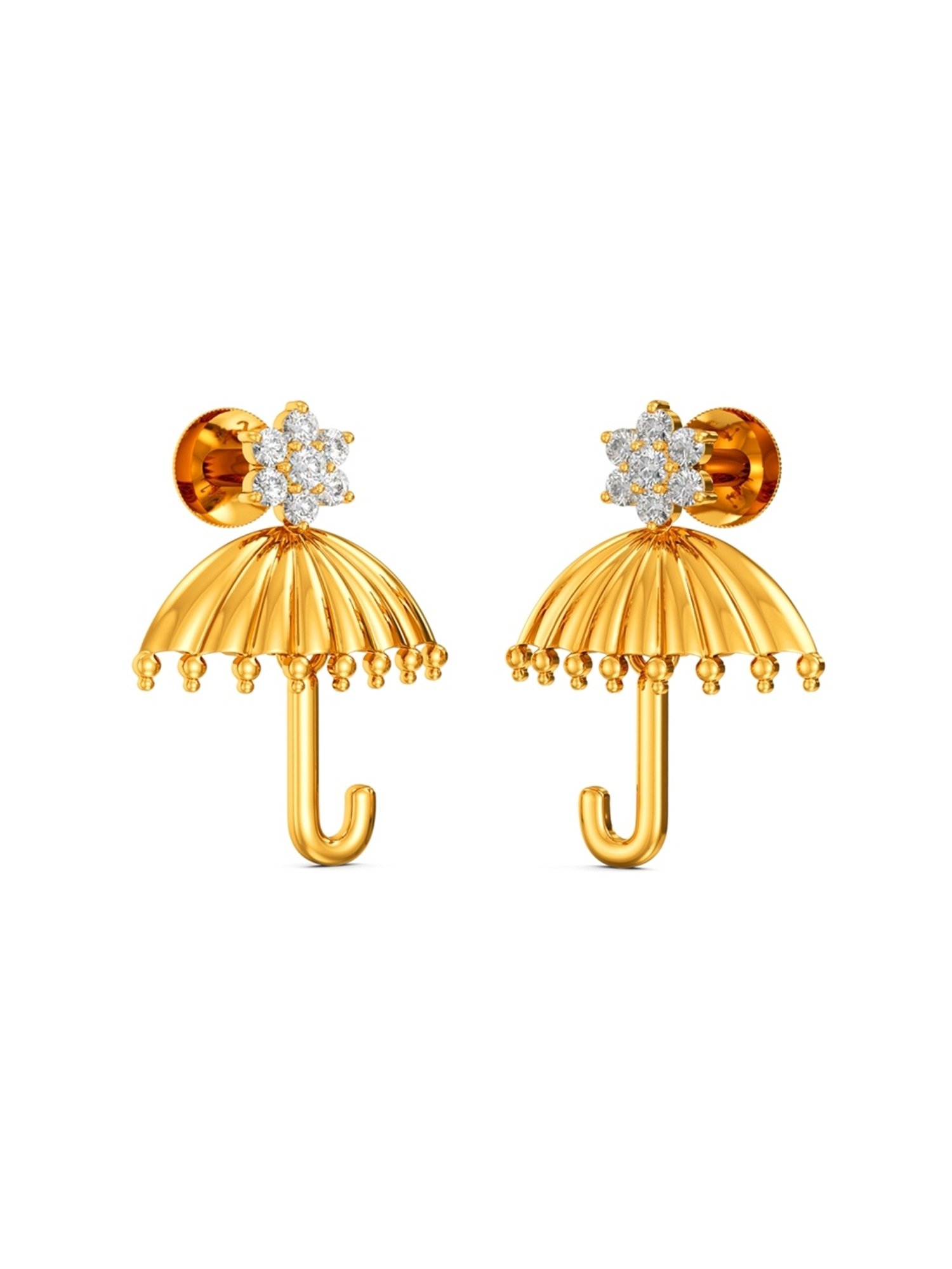 Joyalukkas Gold 22K Sunbrella Stud Earrings for Women