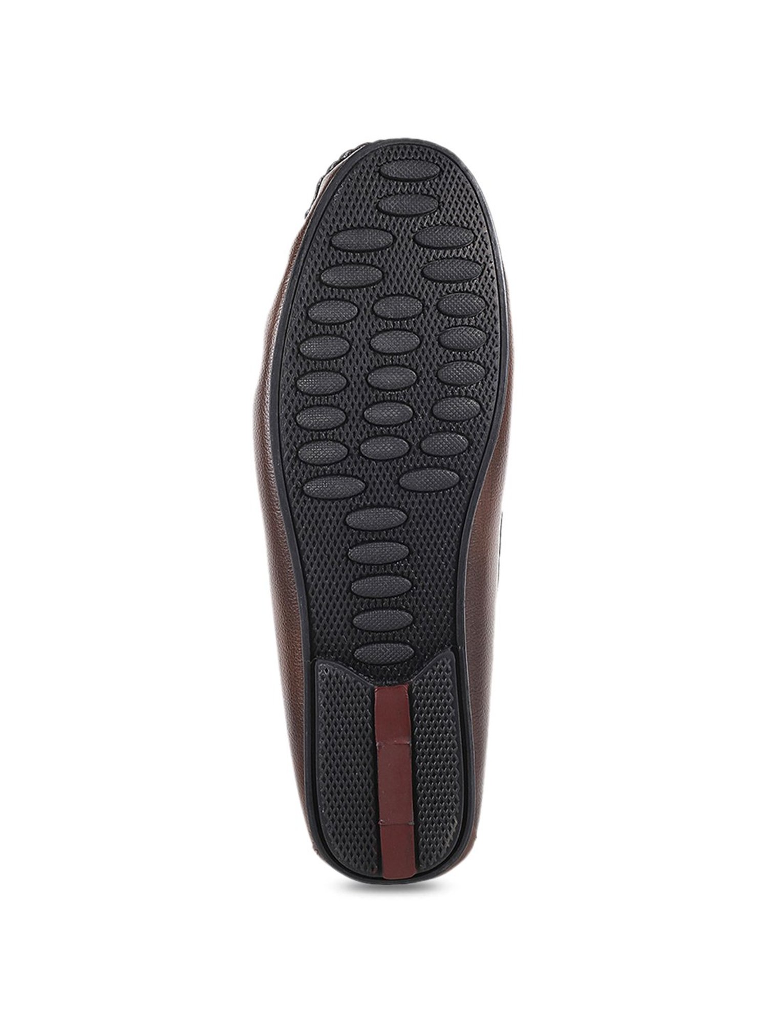 Mochi Men's Brown Casual Loafers