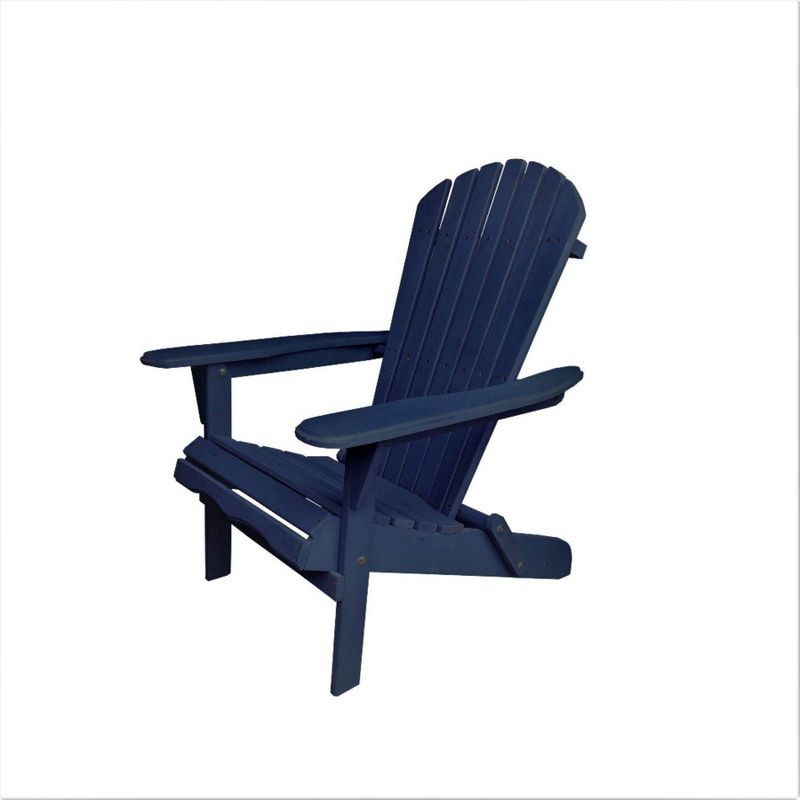 4pc Oceanic Adirondack Chairs - Navy Blue - W Unlimited
