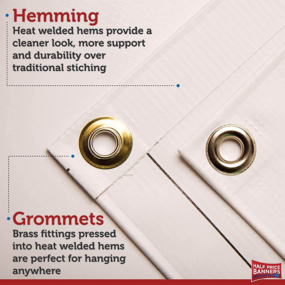 HALF PRICE BANNERS FOR LEASE Indoor/Outdoor Banner 3ftX8ft Stars - Made in the USA