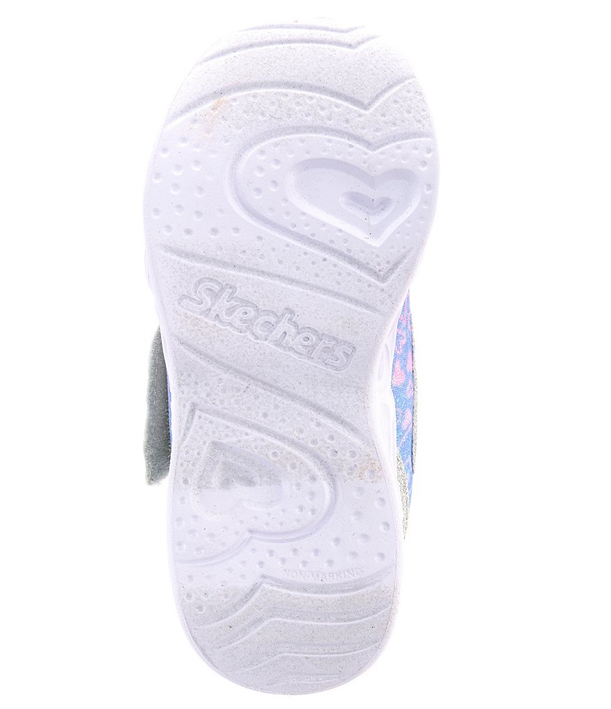 Skechers Girls' Heart Lights Lovie Dovie Glitter Detail Sneakers (Toddler)