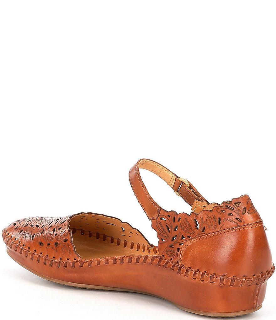 Pikolinos P Vallarta Leather Mary Jane Wedges