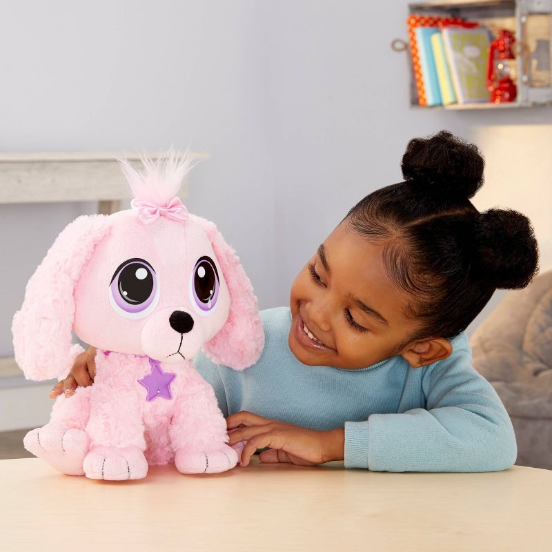 Rescue Tales Adoptable Pets - Pink Poodle Interactive Soft Cuddly Plush Pet Toy