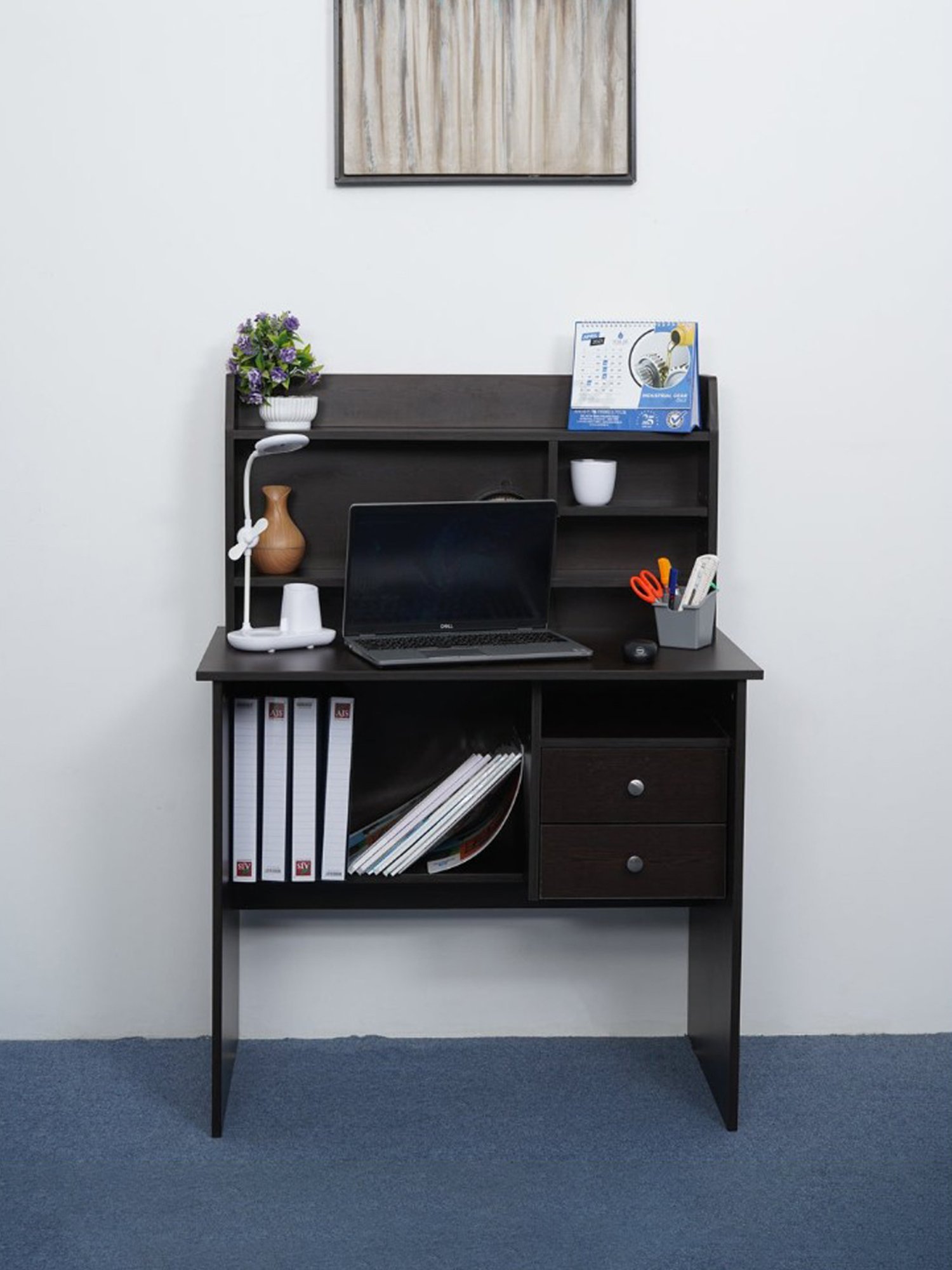 Durian Chaste Black Fabric Executive Chair