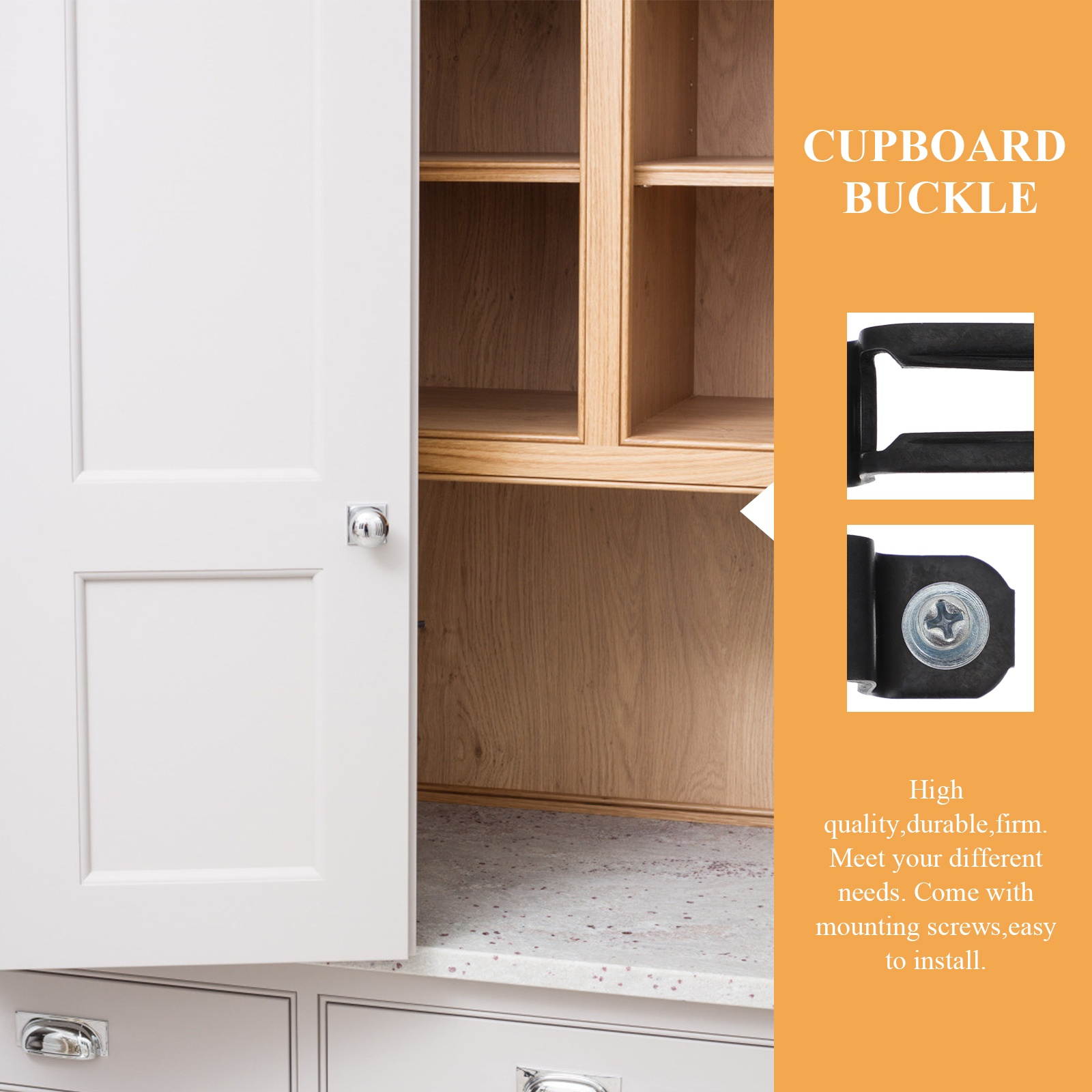 50 Sets Screw Fastener Premium Prime Sturdy Buckle Fastener Connector for Cabinet