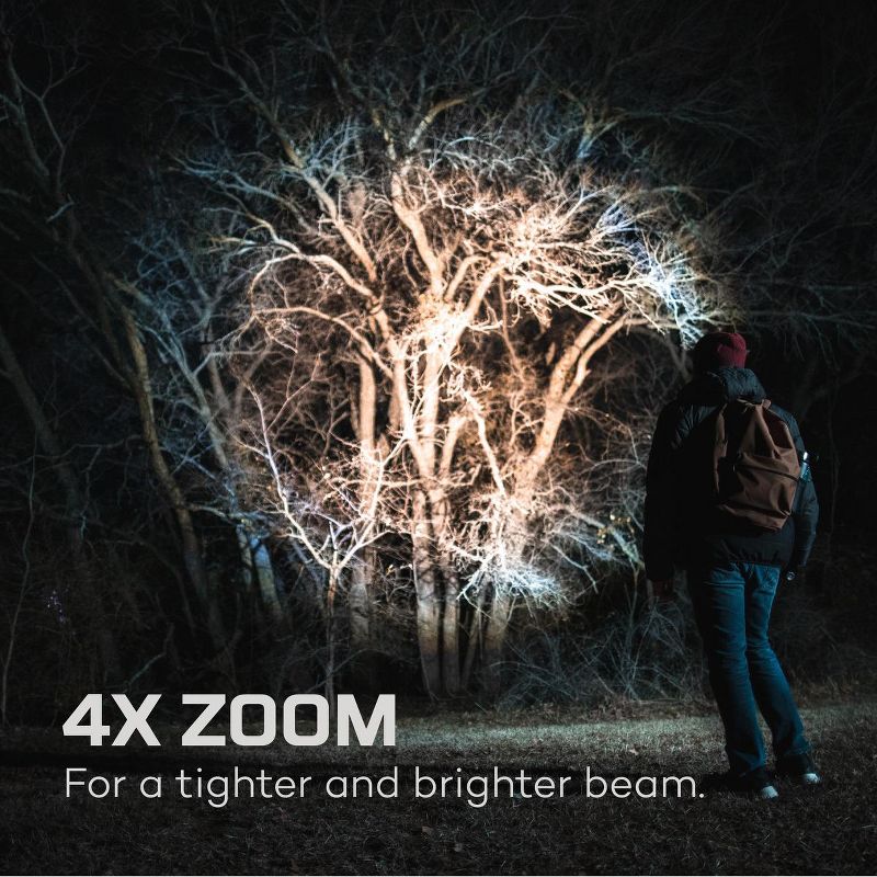 NEBO DAVINCI 2000 Lumen Waterproof Handheld Power Bank Flashlight with 4 Light Modes, Includes Rechargeable Battery and Detachable Lanyard