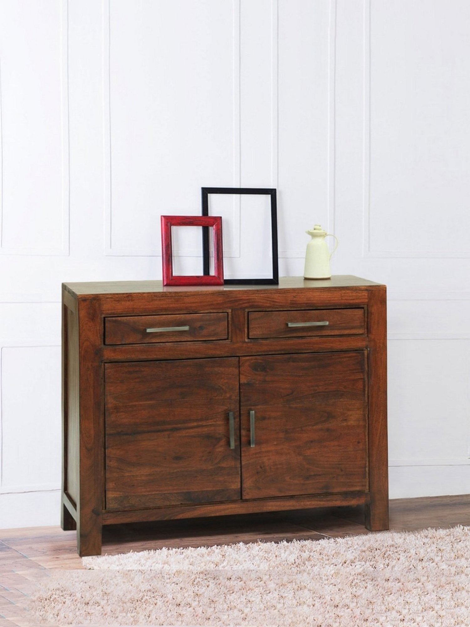Ikiriya Elder Brown Wood Console Table Teak Finish