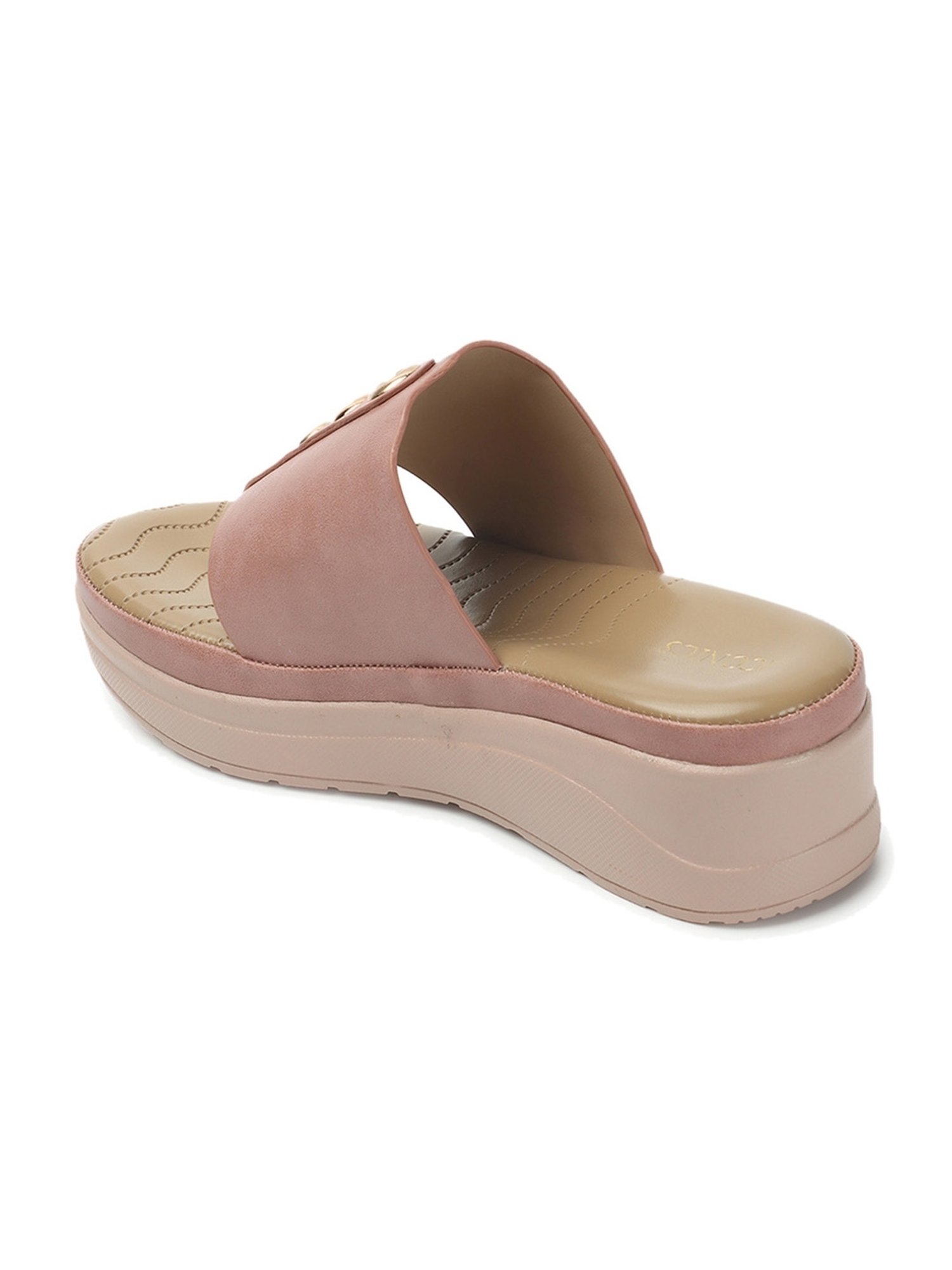 Iconics Women's Peach Thong Wedges