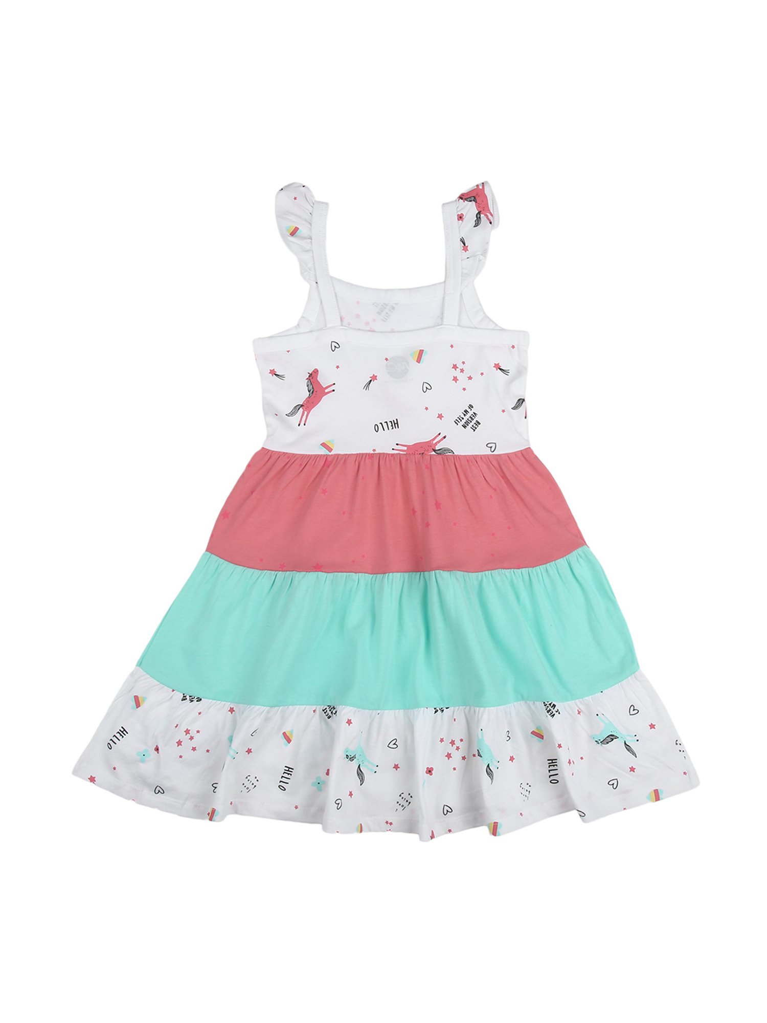 Mothercare Kids Multicolor Color Block Dress