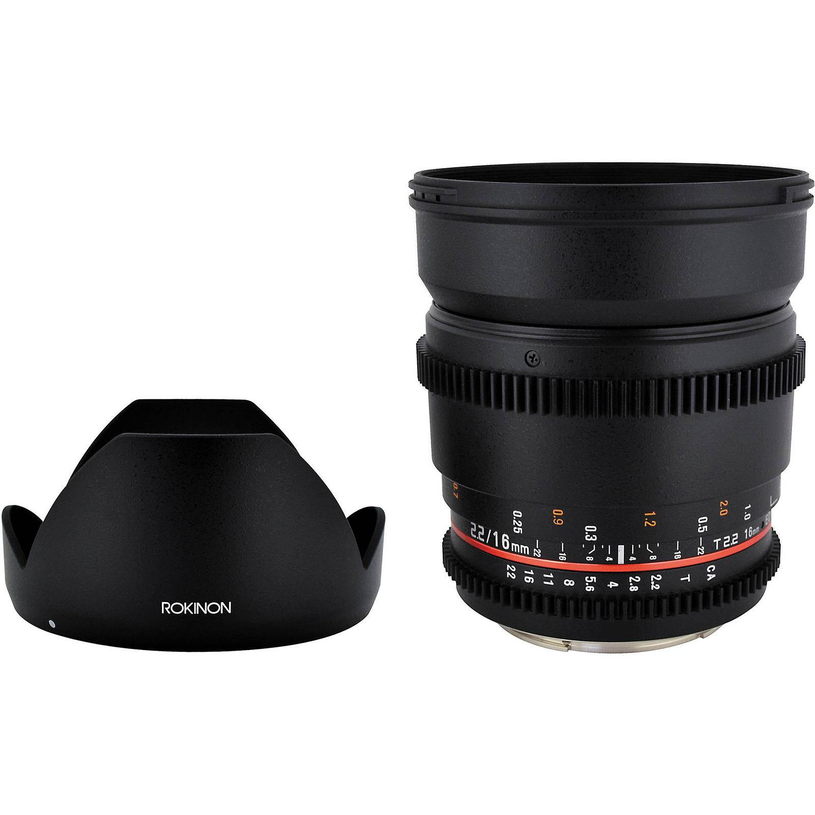 Rokinon 16mm T2.2 Wide Angle Cine Lens for Micro Four Thirds #CV16M-MFT
