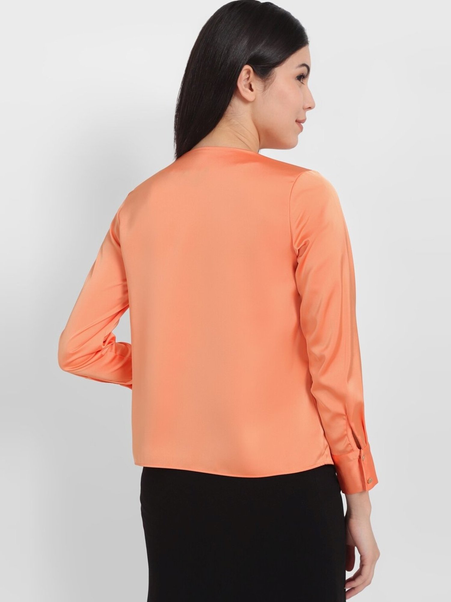 Allen Solly Orange Regular Fit Top