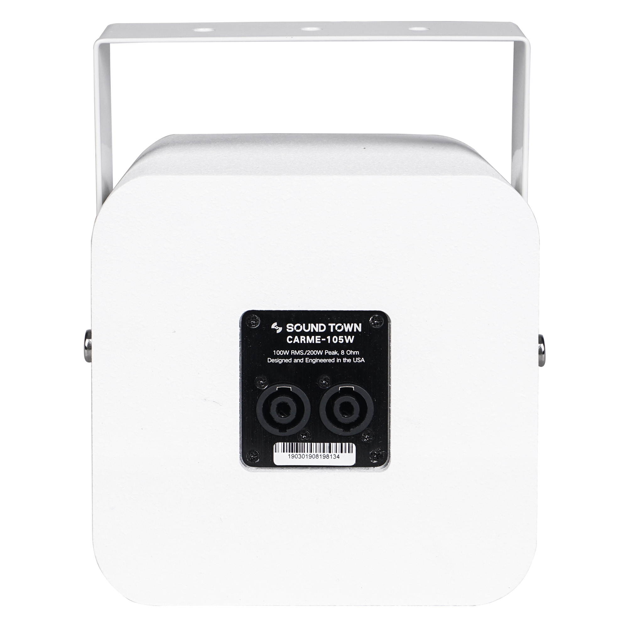 Sound Town Compact 2-way 5&rdquo; Coaxial Wall Mount Commercial Loudspeaker, White, with 5&rdquo; Woofer, Speed Mounting Bracket for Bar, Church