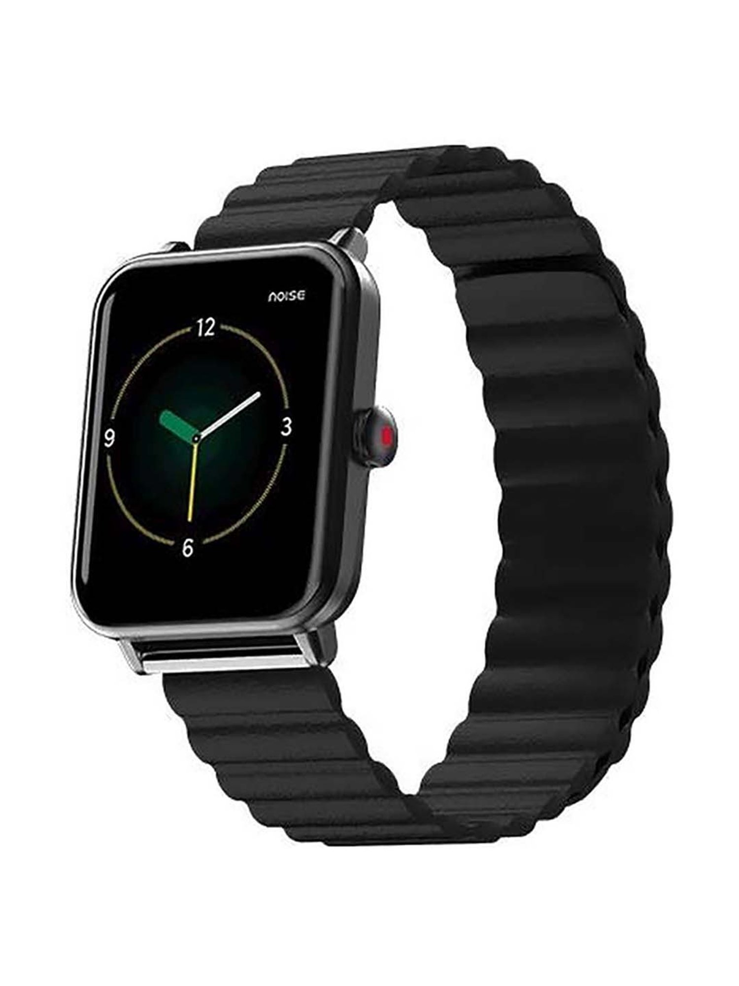 Noise 22 mm Magnetic Leather Smartwatch Strap (Charcoal Black)