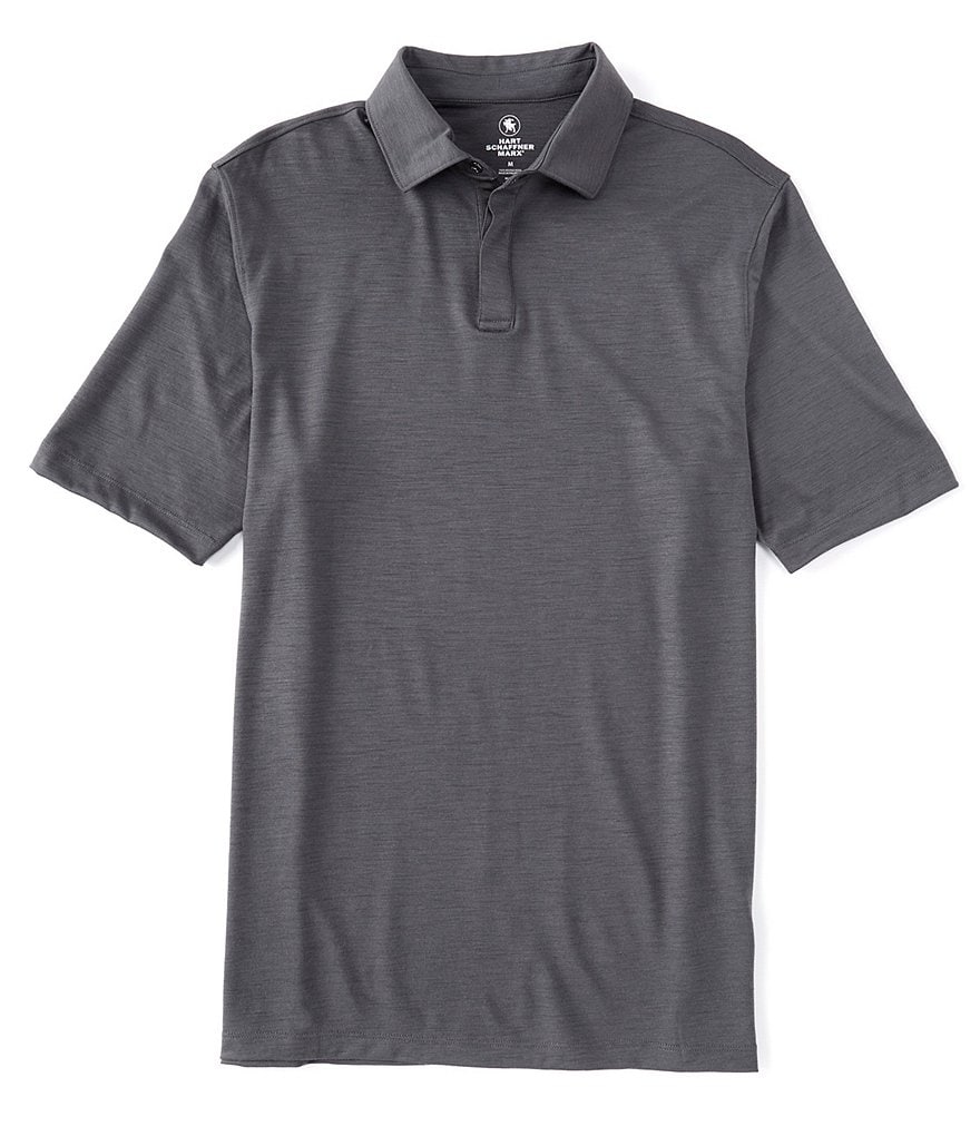 Hart Schaffner Marx Tech Wool Short-Sleeve Polo
