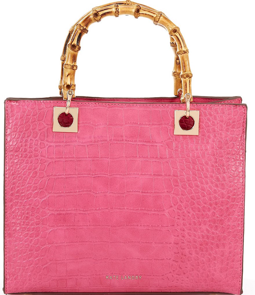 Kate Landry Bamboo Handle Satchel Bag