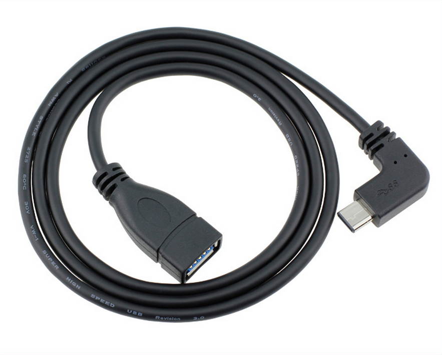 USB3.1 Type-C cable  90&deg; scoliosis Type C Male to Micro USB Female Data Cable Type-C  / AF OTG function more stable data transmission for  as Macbook 12inches,Nokia N1 Pad and More